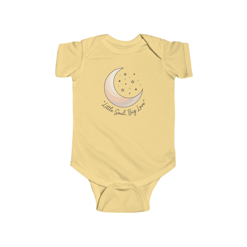 Little Soul, Big Love Crescent Moon Infant Bodysuit