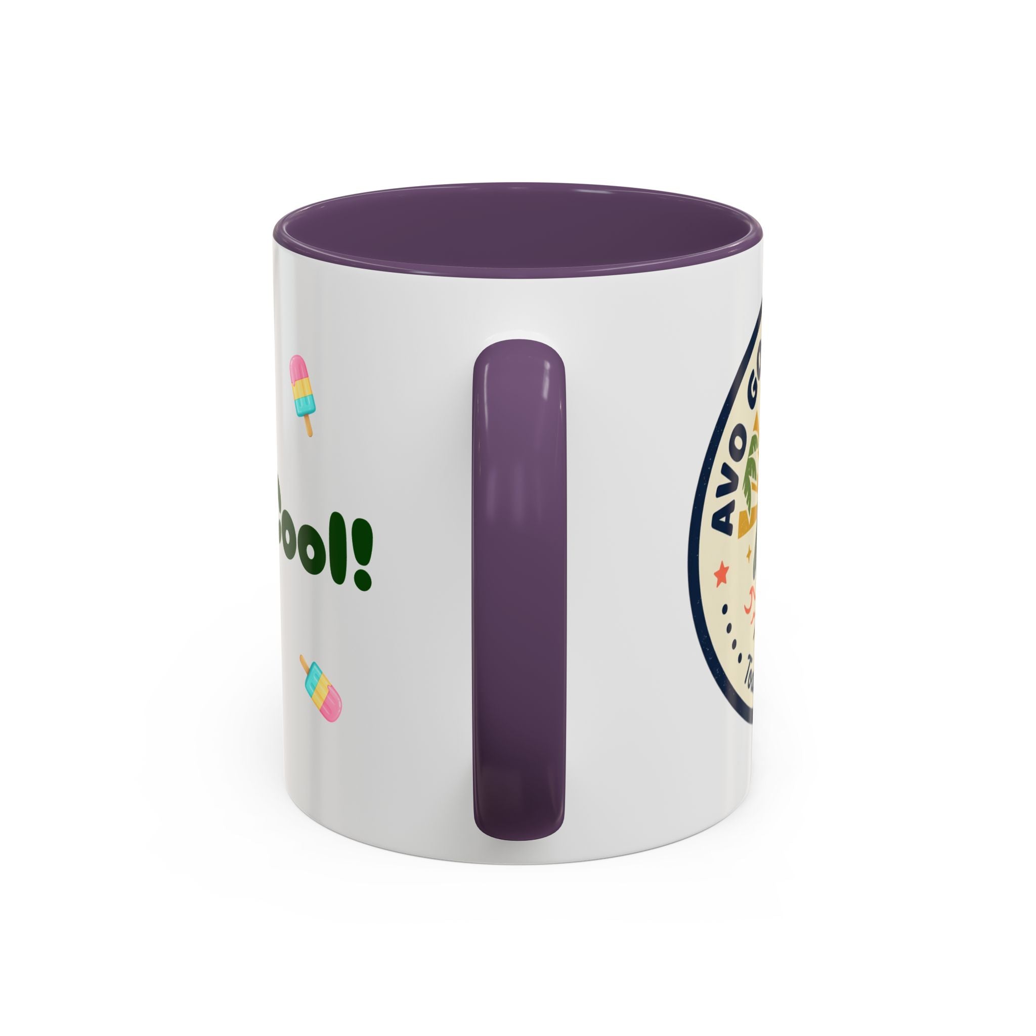 Accent Coffee Mug — "Stay Cool!" Popsicle Summer Design (11/15 oz)