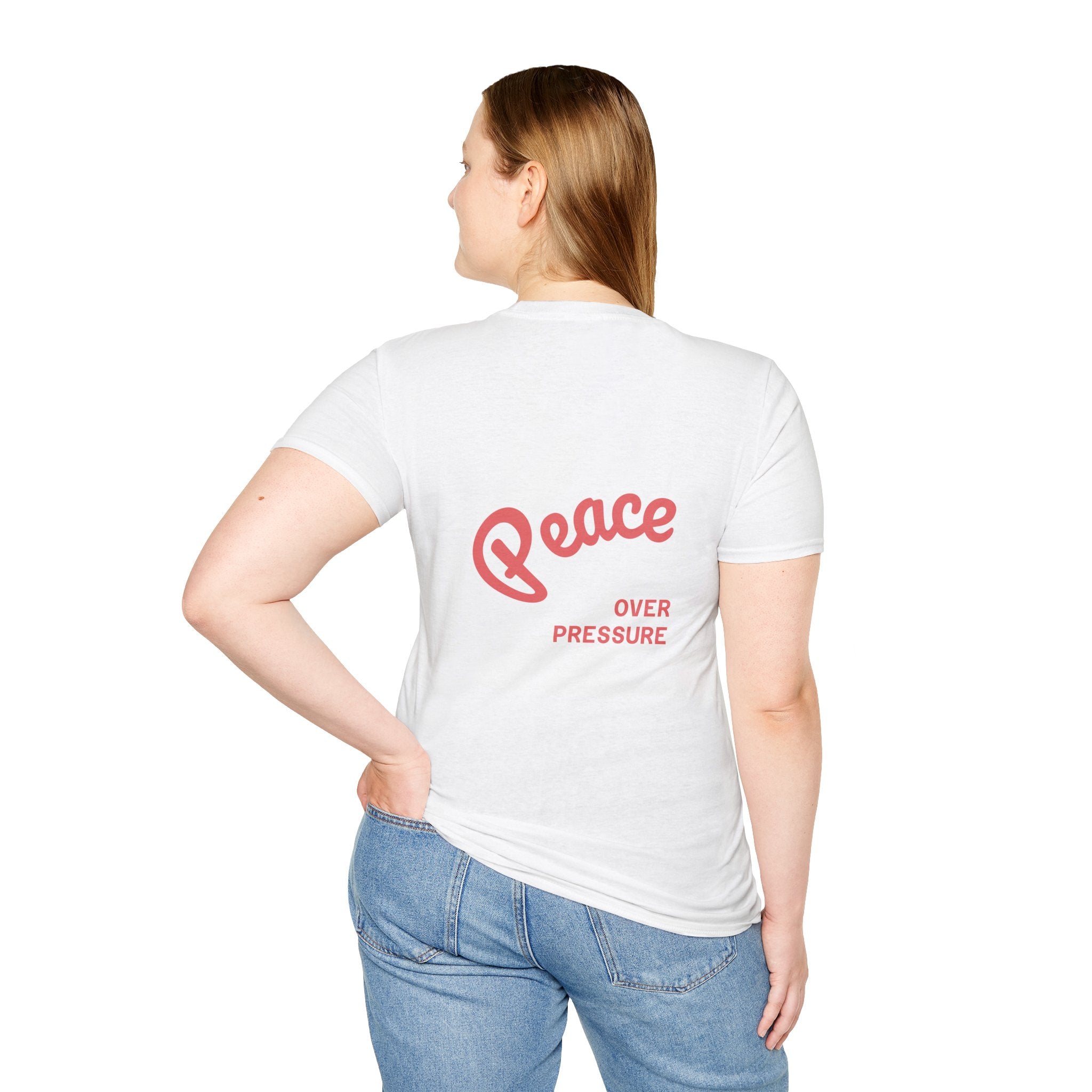 Be Gentle With Yourself Lotus T-Shirt — ‘Peace Over Pressure’ Relaxed Mindfulness Tee