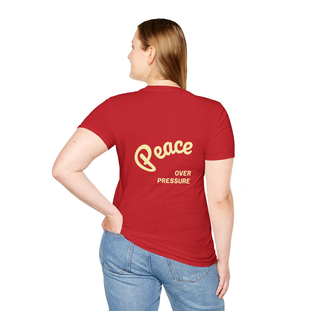 Be Gentle With Yourself Lotus T-Shirt — ‘Peace Over Pressure’ Relaxed Mindfulness Tee