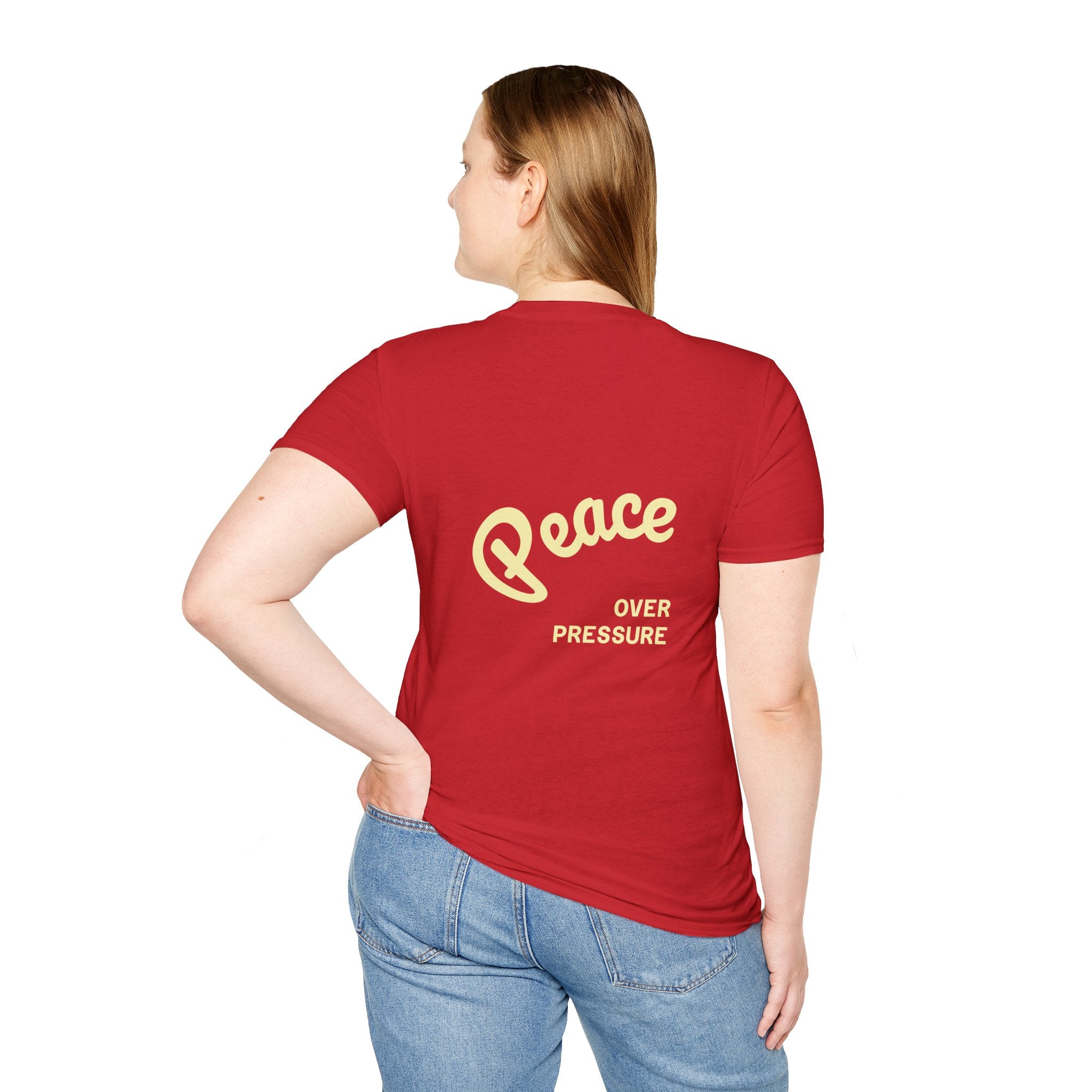 Be Gentle With Yourself Lotus T-Shirt — ‘Peace Over Pressure’ Relaxed Mindfulness Tee