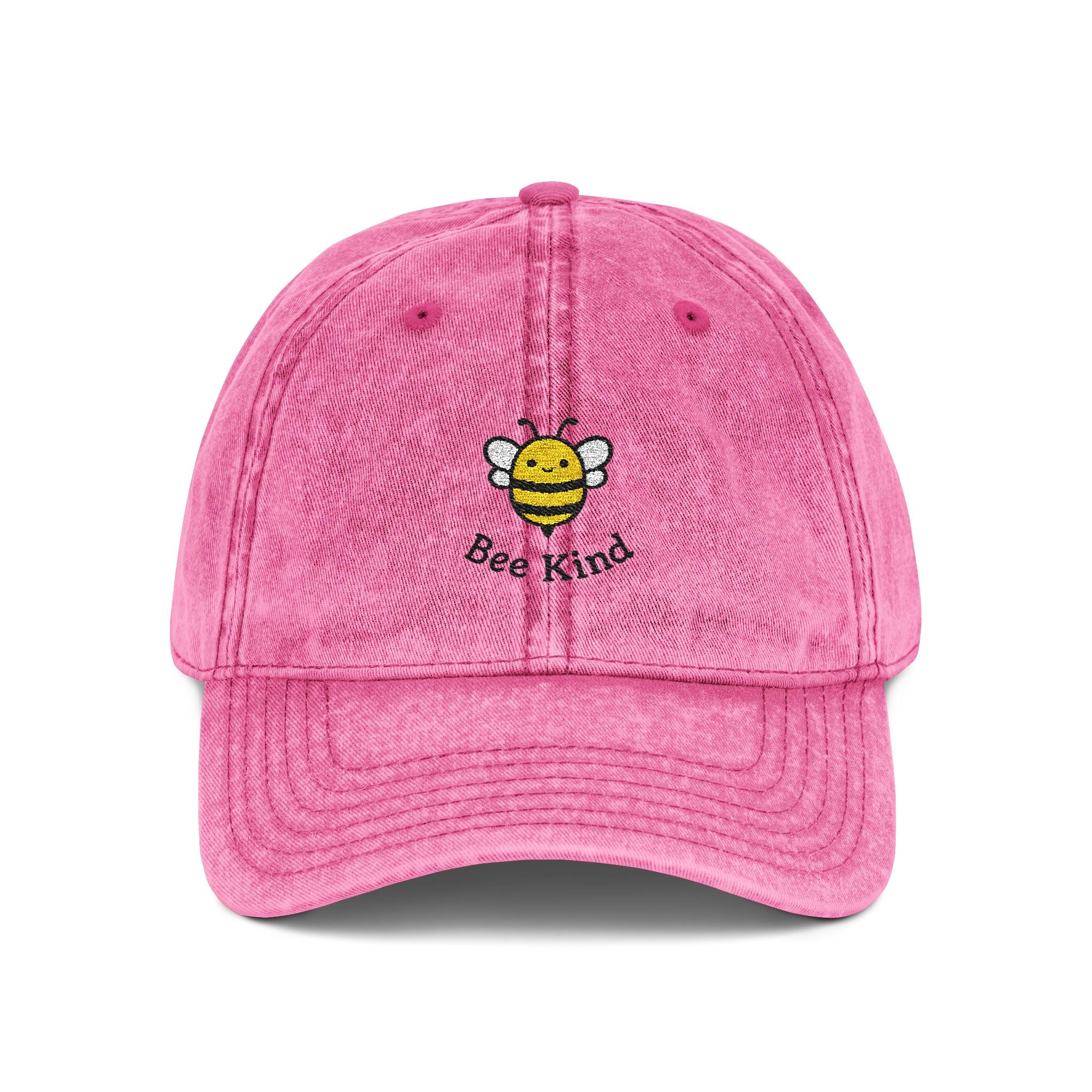 Embroidered Vintage Cap - Bee Kind