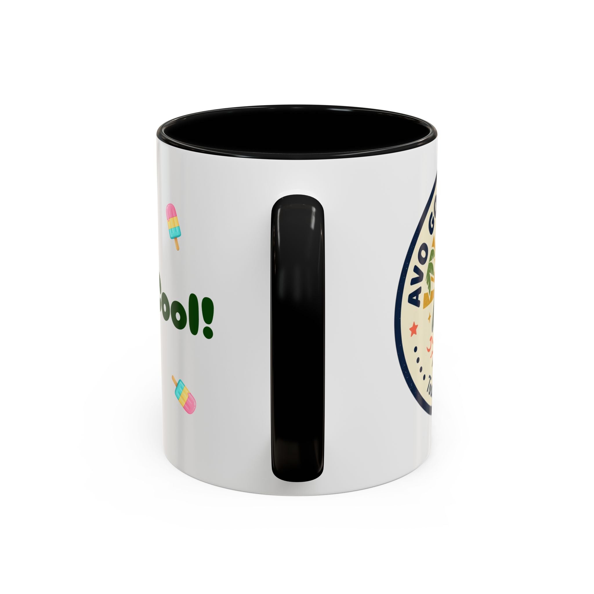Accent Coffee Mug — "Stay Cool!" Popsicle Summer Design (11/15 oz)