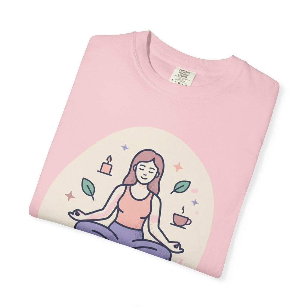 Self-Care T-Shirt — "Nourish Yourself First" Meditation Tee (Good Vibes Only)