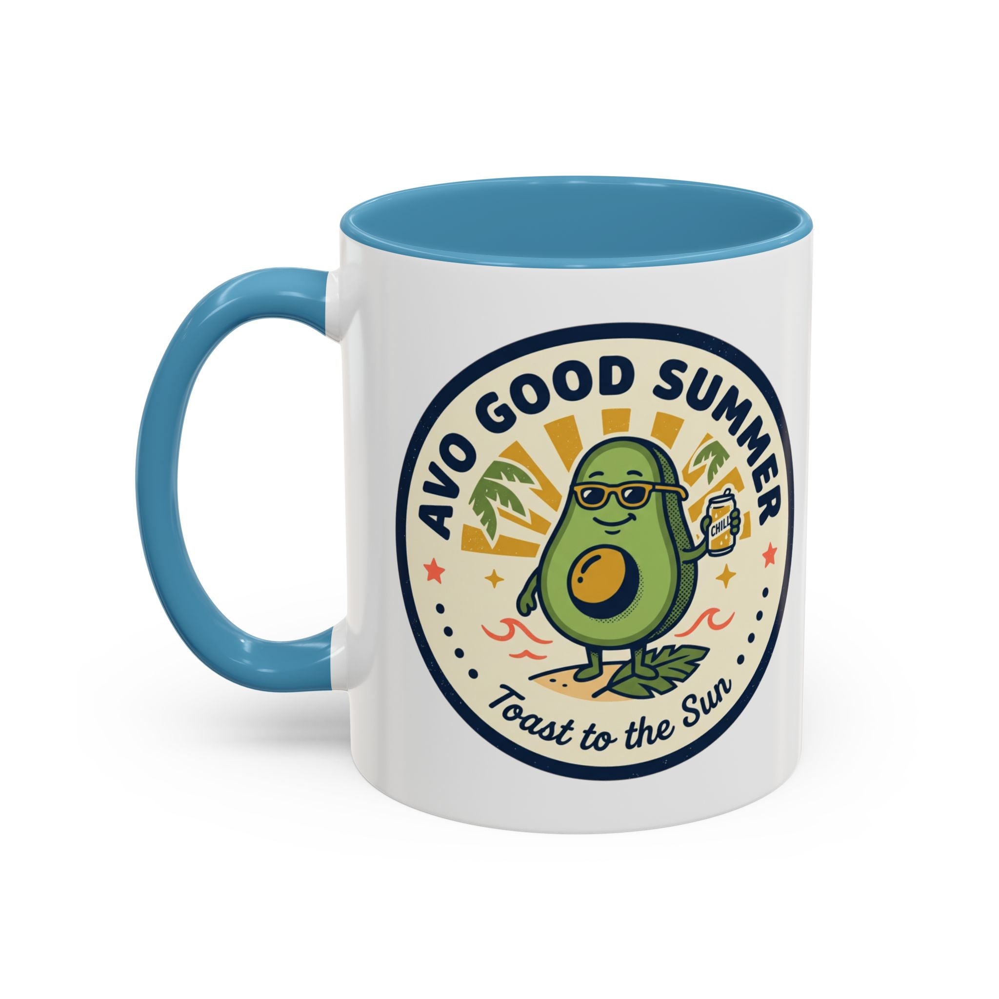 Accent Coffee Mug — "Stay Cool!" Popsicle Summer Design (11/15 oz)