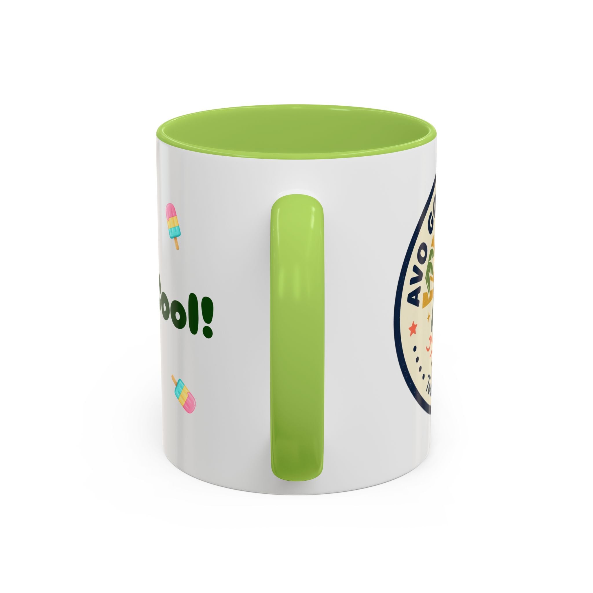 Accent Coffee Mug — "Stay Cool!" Popsicle Summer Design (11/15 oz)