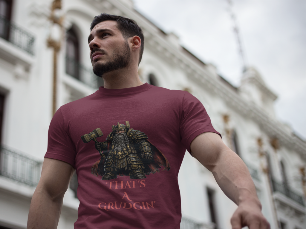 Dwarven Warrior Sweatshirt - "That's a Grudgin'" with "Slay Anything Without a Beard!"