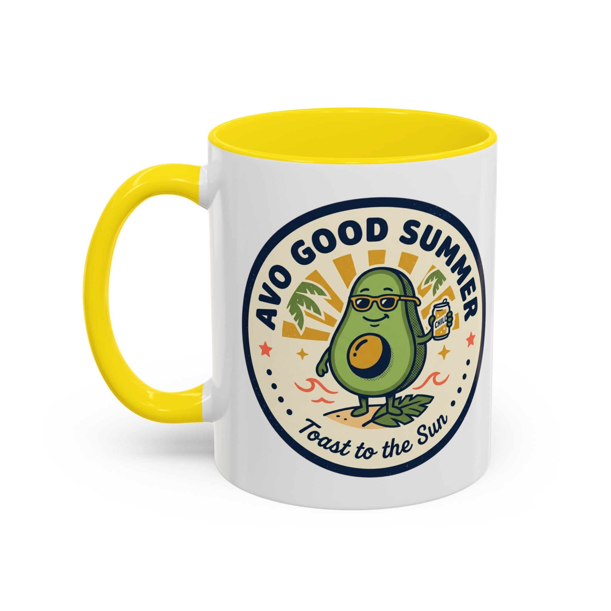Accent Coffee Mug — "Stay Cool!" Popsicle Summer Design (11/15 oz)