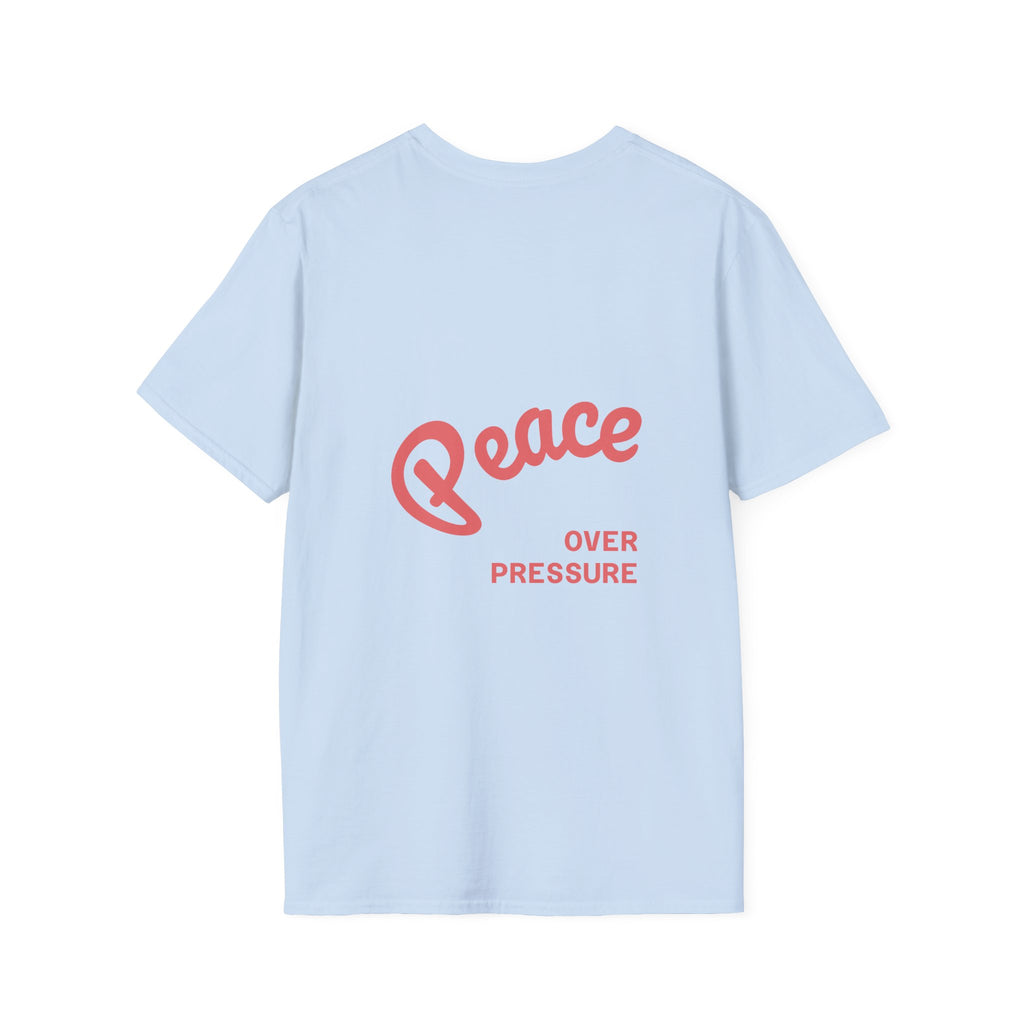 Be Gentle With Yourself Lotus T-Shirt — ‘Peace Over Pressure’ Relaxed Mindfulness Tee
