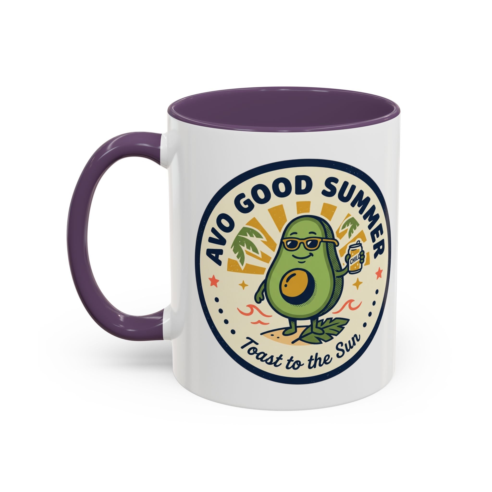 Accent Coffee Mug — "Stay Cool!" Popsicle Summer Design (11/15 oz)