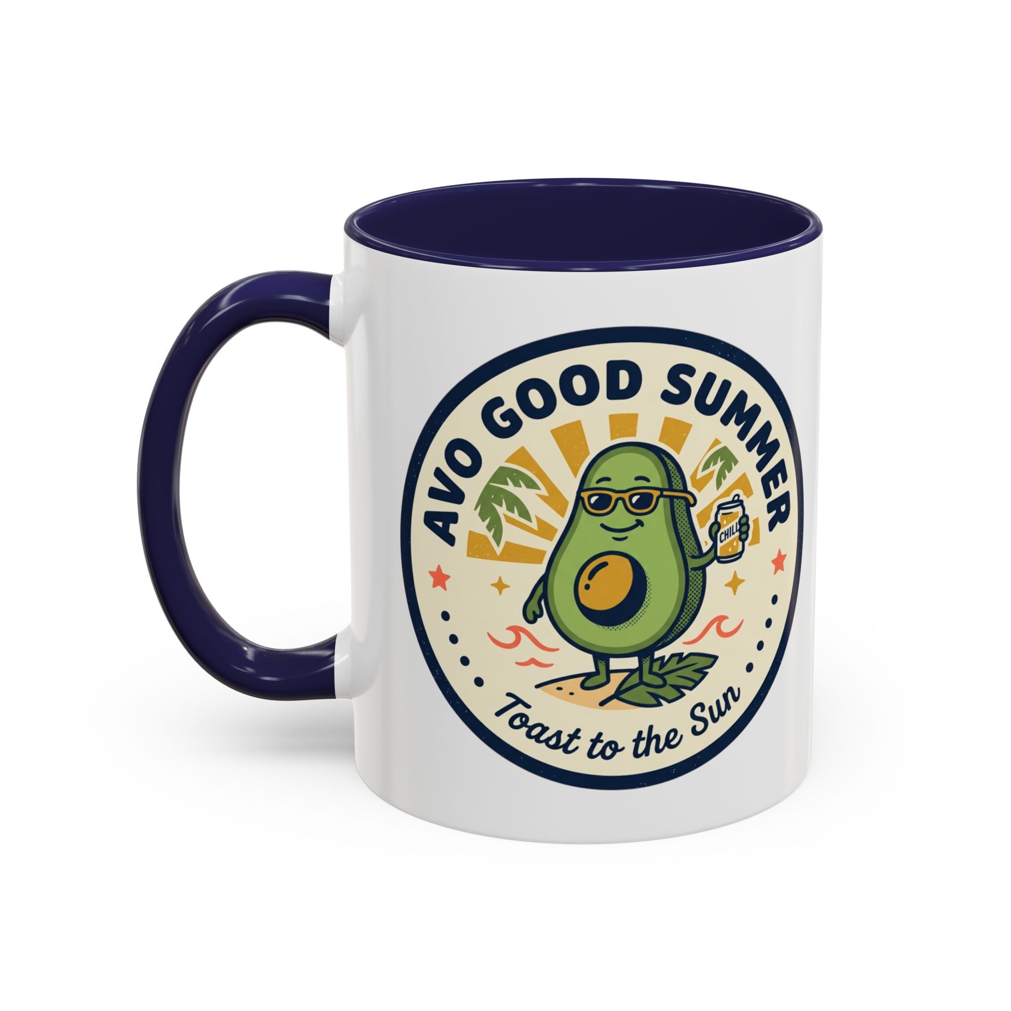 Accent Coffee Mug — "Stay Cool!" Popsicle Summer Design (11/15 oz)