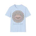 Be Gentle With Yourself Lotus T-Shirt — ‘Peace Over Pressure’ Relaxed Mindfulness Tee
