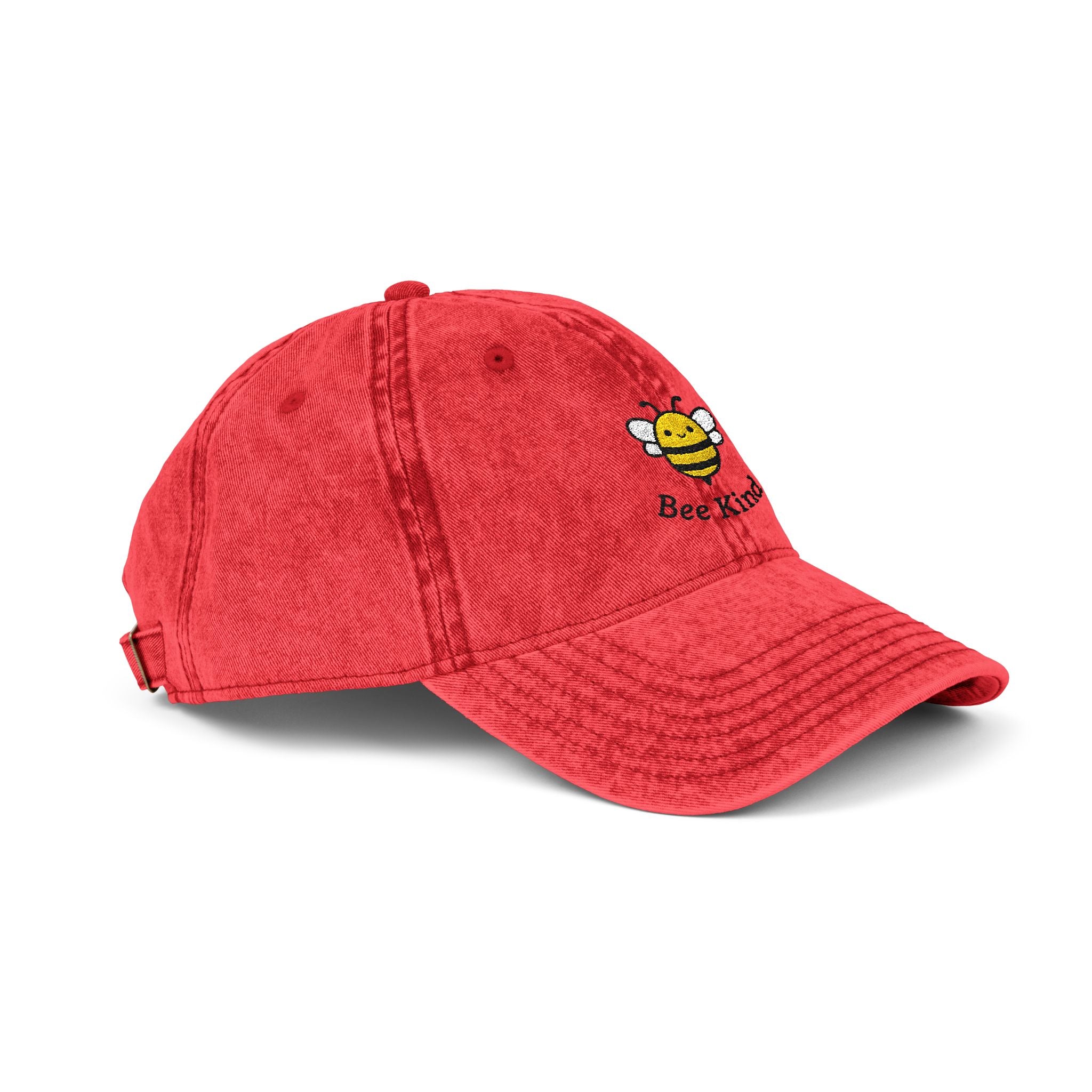 Embroidered Vintage Cap - Bee Kind