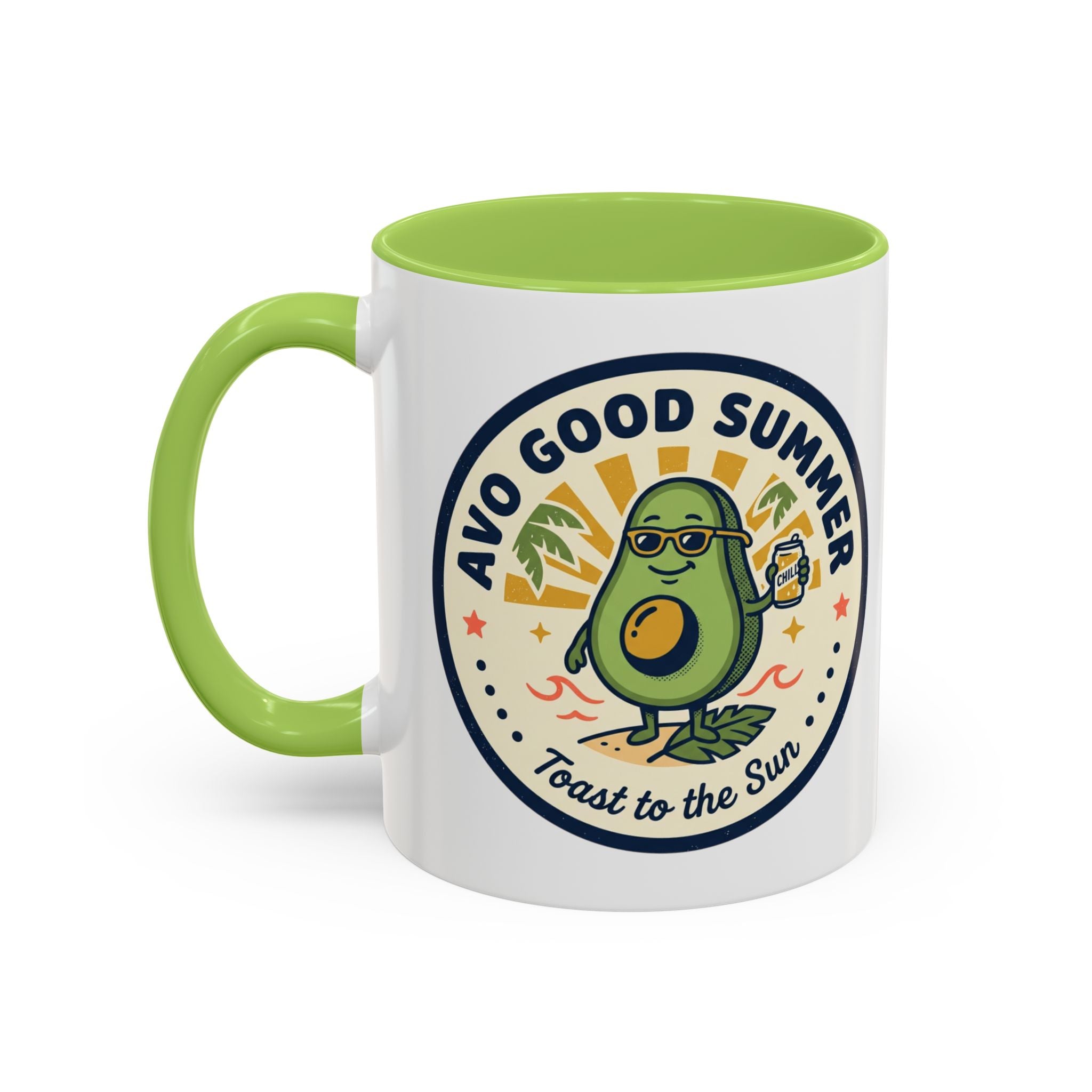 Accent Coffee Mug — "Stay Cool!" Popsicle Summer Design (11/15 oz)